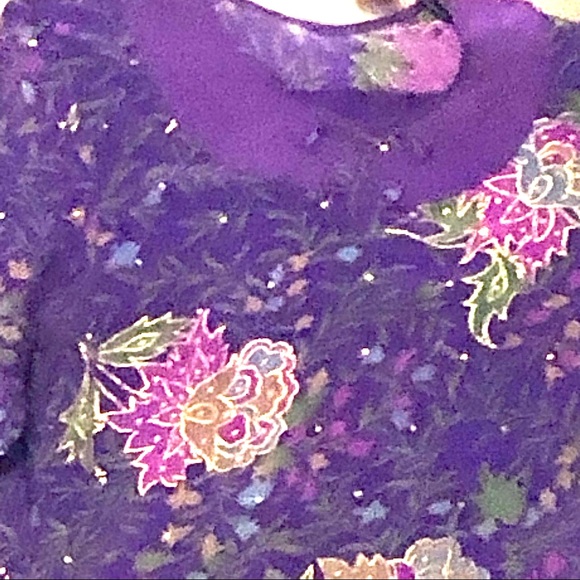 3 Piece Pakistani/Indian Self Print Kurta with Sequins Embroidery Salwar Dupata - Picture 4 of 5